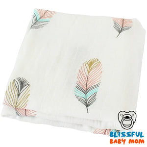 Organic Cotton Baby Swaddle Blanket - 7Style / 120x120 -
