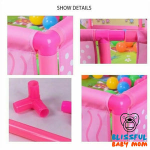 Baby Play Plastic Fence - Pink - Baby Health and Safety