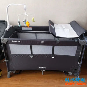 Multifunctional Baby Cot with Splicing Design - Nursery