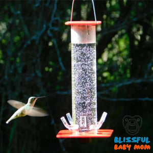 Hanging Bird Feeder with Hummingbird Design - 23.6x10cm -