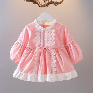 Lace Autumn Christmas Baby Dress